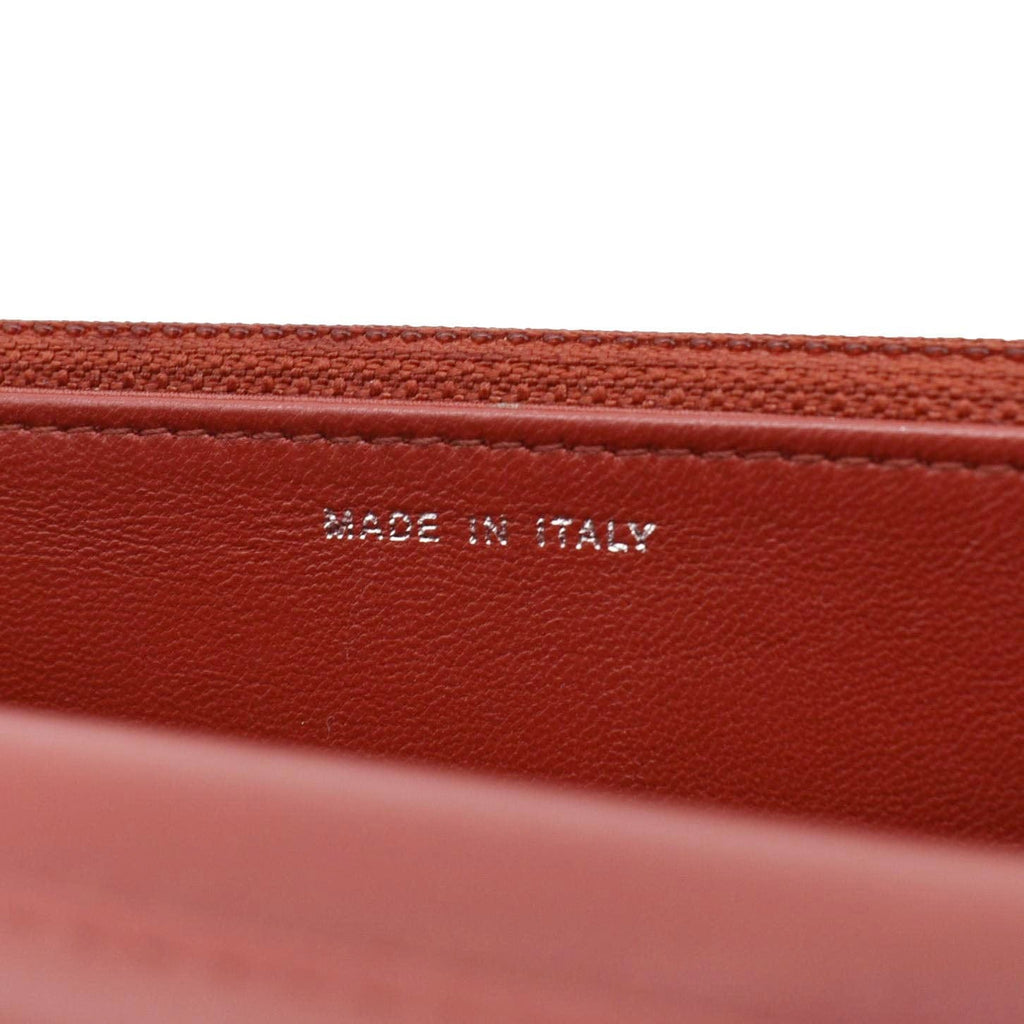 Chanel Camellia Wallet On Chain Leather Crossbody Bag Red