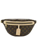 LOUIS VUITTON High Rise Monogram Canvas Bumbag Brown No Strap