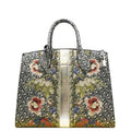 LOUIS VUITTON City Steamer Floral Print Canvas Tote Bag Grey/Silver