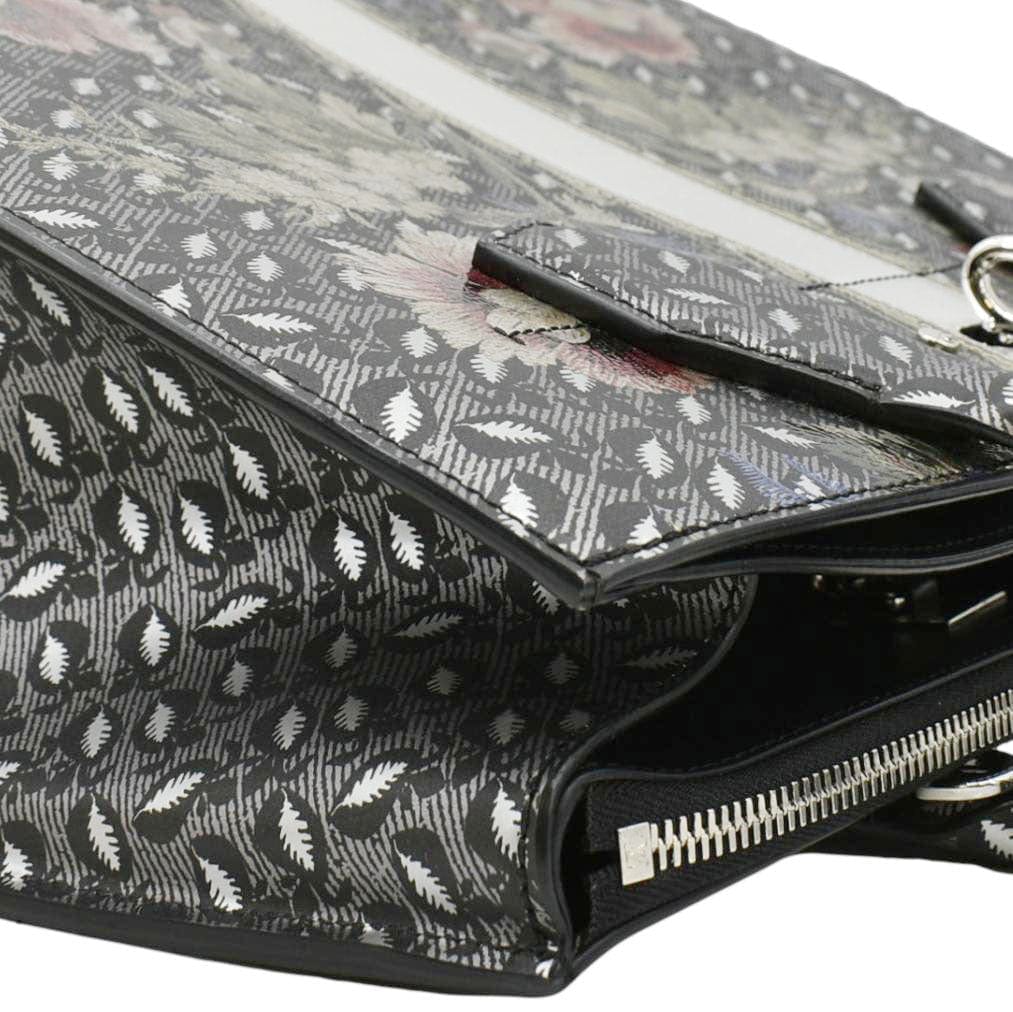LOUIS VUITTON City Steamer Floral Print Canvas Tote Bag Grey/Silver