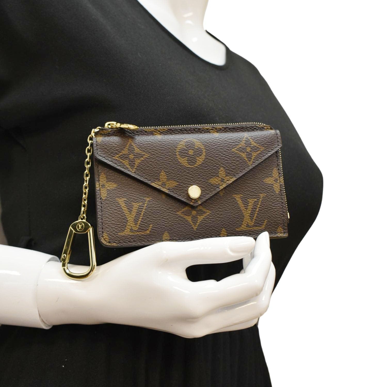 LOUIS VUITTON Recto Verso Monogram Canvas Card Holder Brown