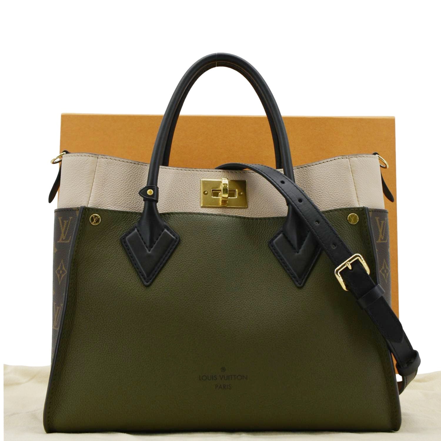LOUIS VUITTON On My Side MM Monogram Canvas Shoulder Bag Cream