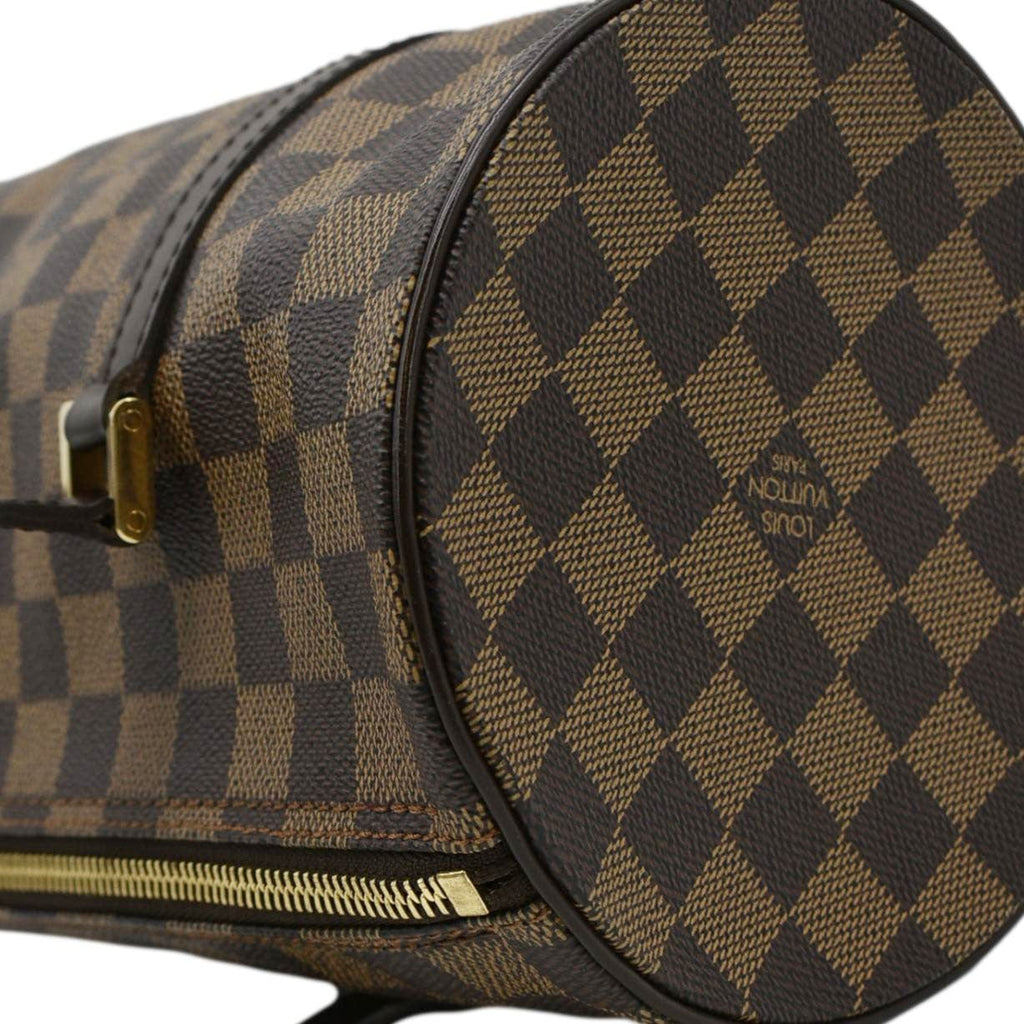 LOUIS VUITTON Papillon Damier Ebene Shoulder Bag Brown