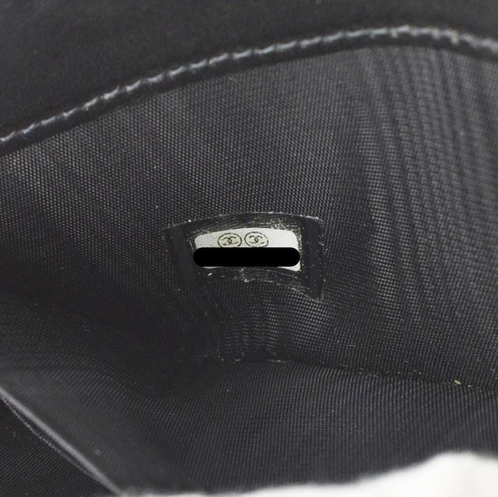 Chanel CC Timeless Large Caviar Leather Zip Around Wallet Black