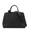 LOUIS VUITTON Montaigne MM Monogram Empreinte Shoulder Bag Black