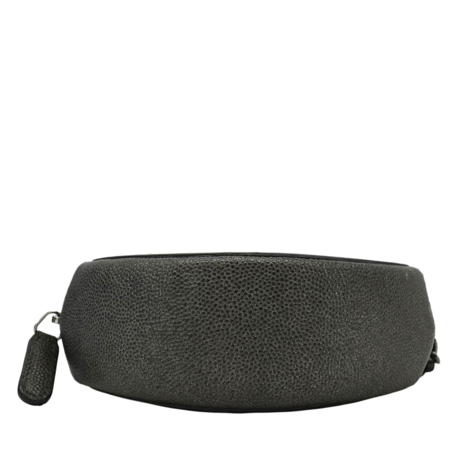 Chanel Round Filigree Caviar Quilted Leather Crossbody Bag Black