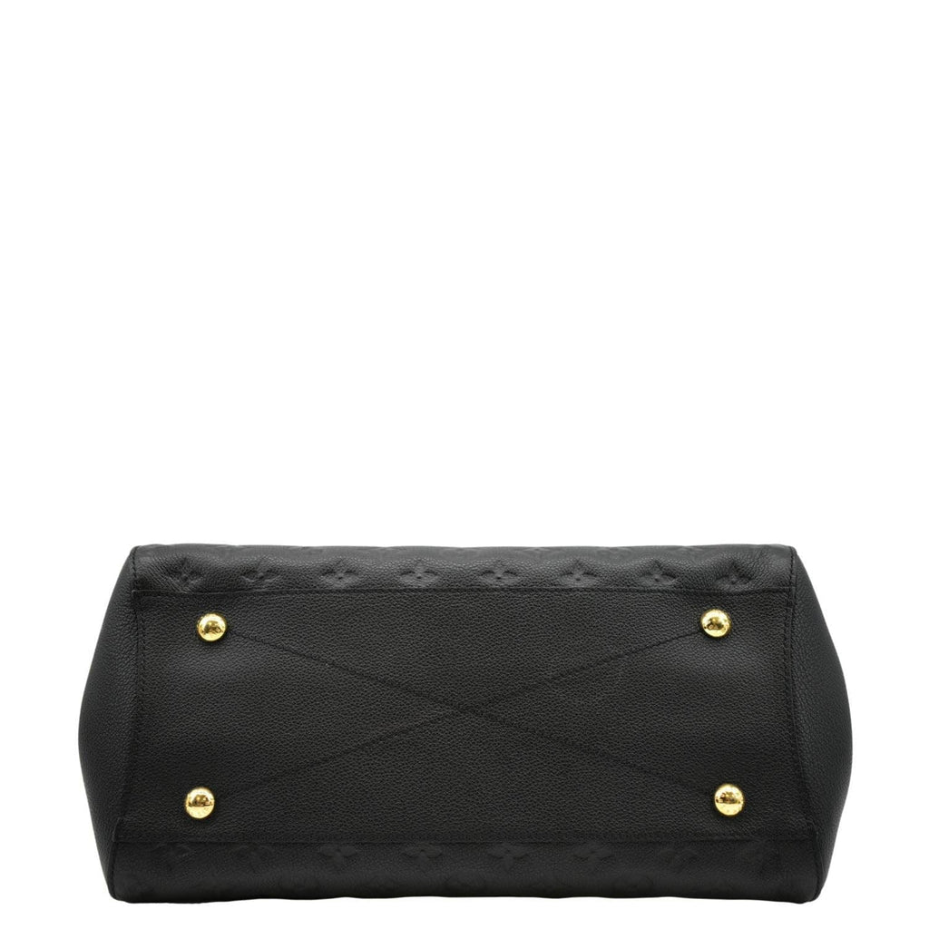 LOUIS VUITTON Montaigne MM Monogram Empreinte Shoulder Bag Black