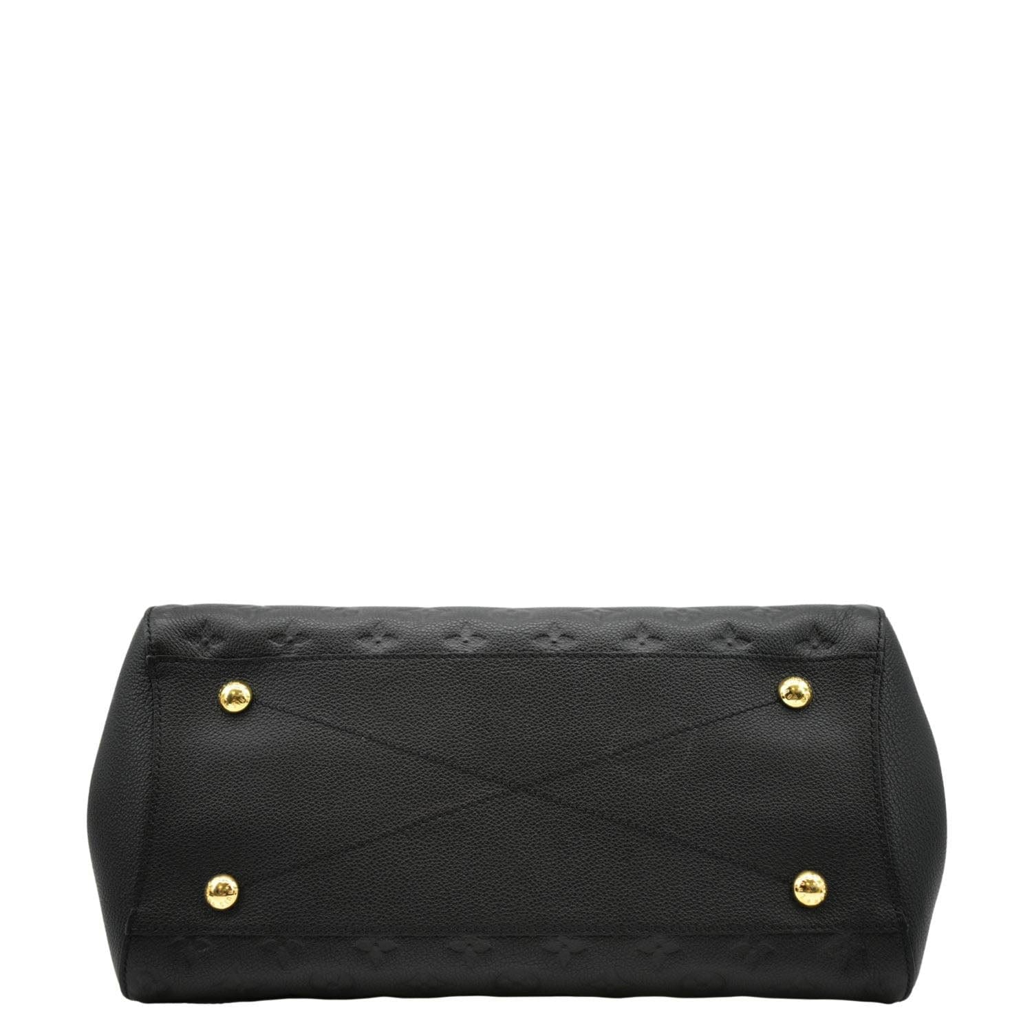 LOUIS VUITTON Montaigne MM Monogram Empreinte Shoulder Bag Black
