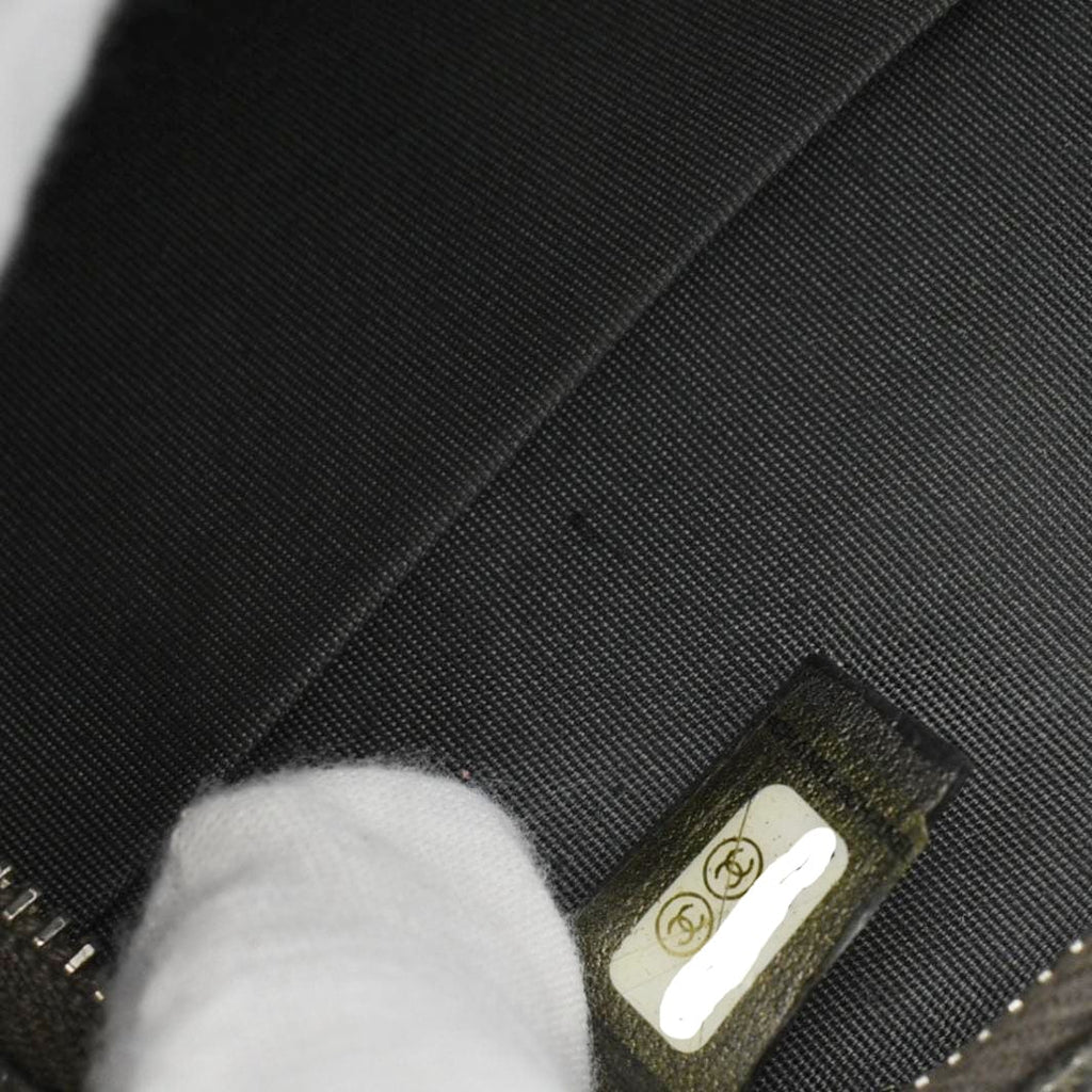 Chanel Round Filigree Caviar Quilted Leather Crossbody Bag Black