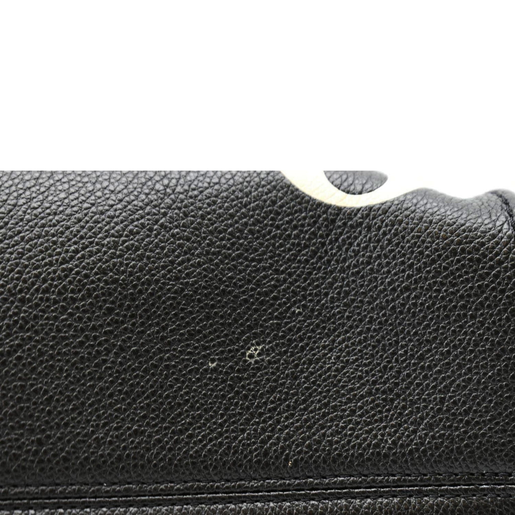 LOUIS VUITTON Onthego MM Giant Monogram Empreinte Leather Tote Bag Bicolor