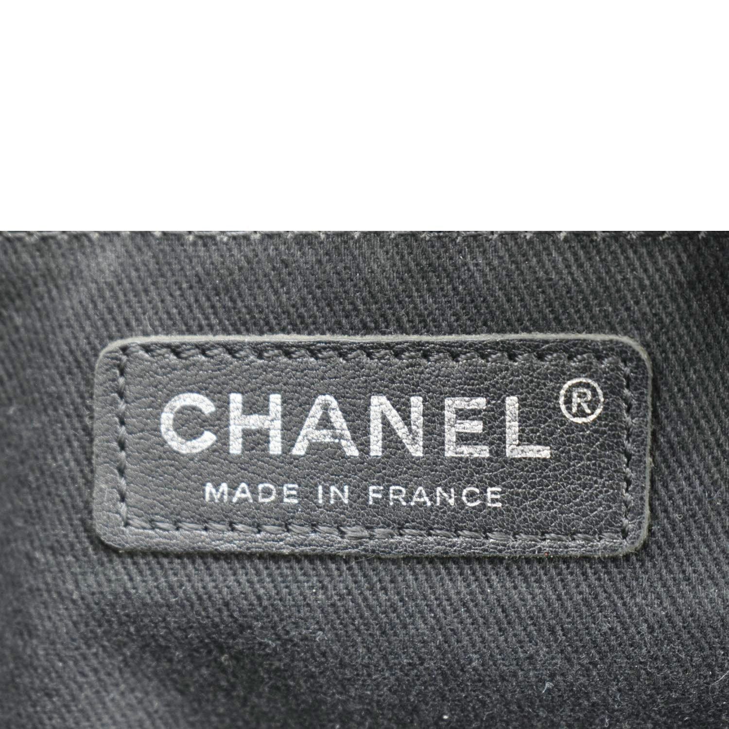 Chanel Camera Quilted Caviar Leather Shoulder Bag Black