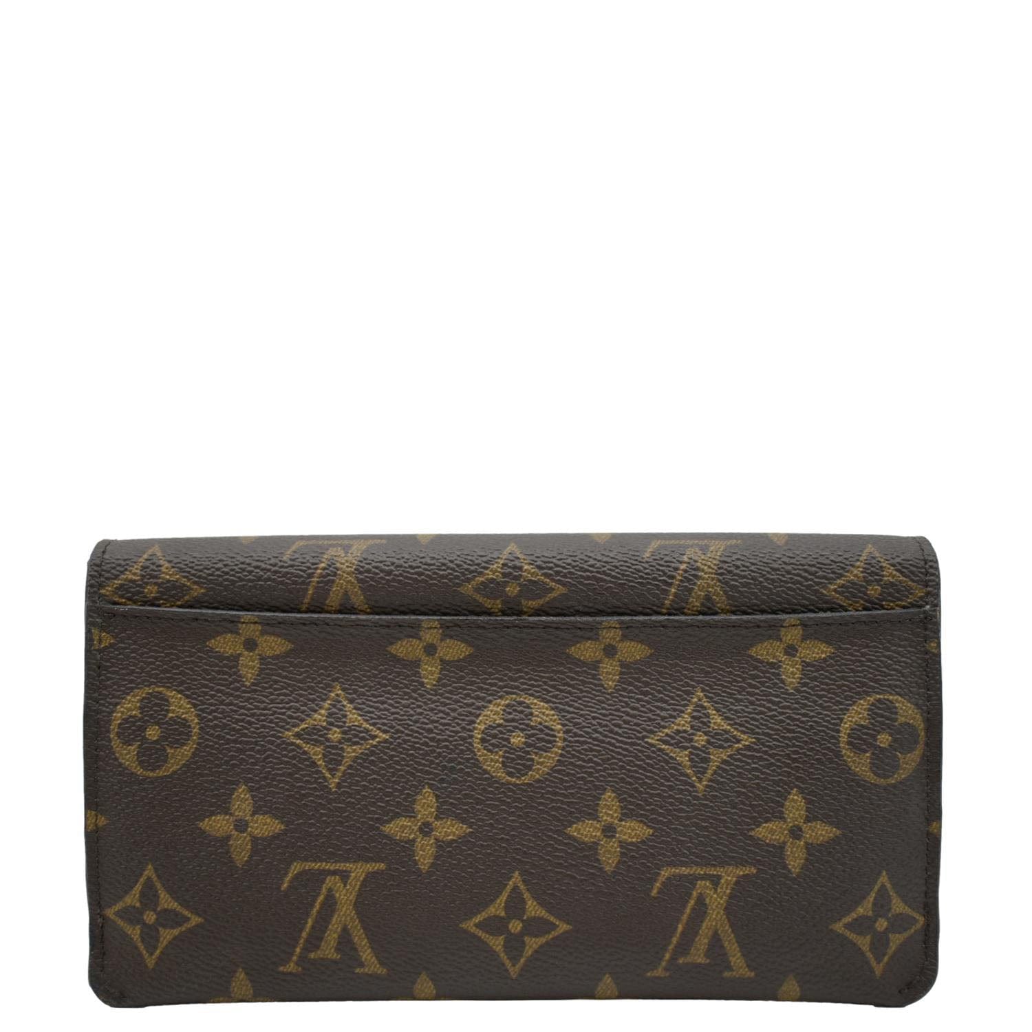 LOUIS VUITTON Sarah Monogram Canvas Wallet Brown