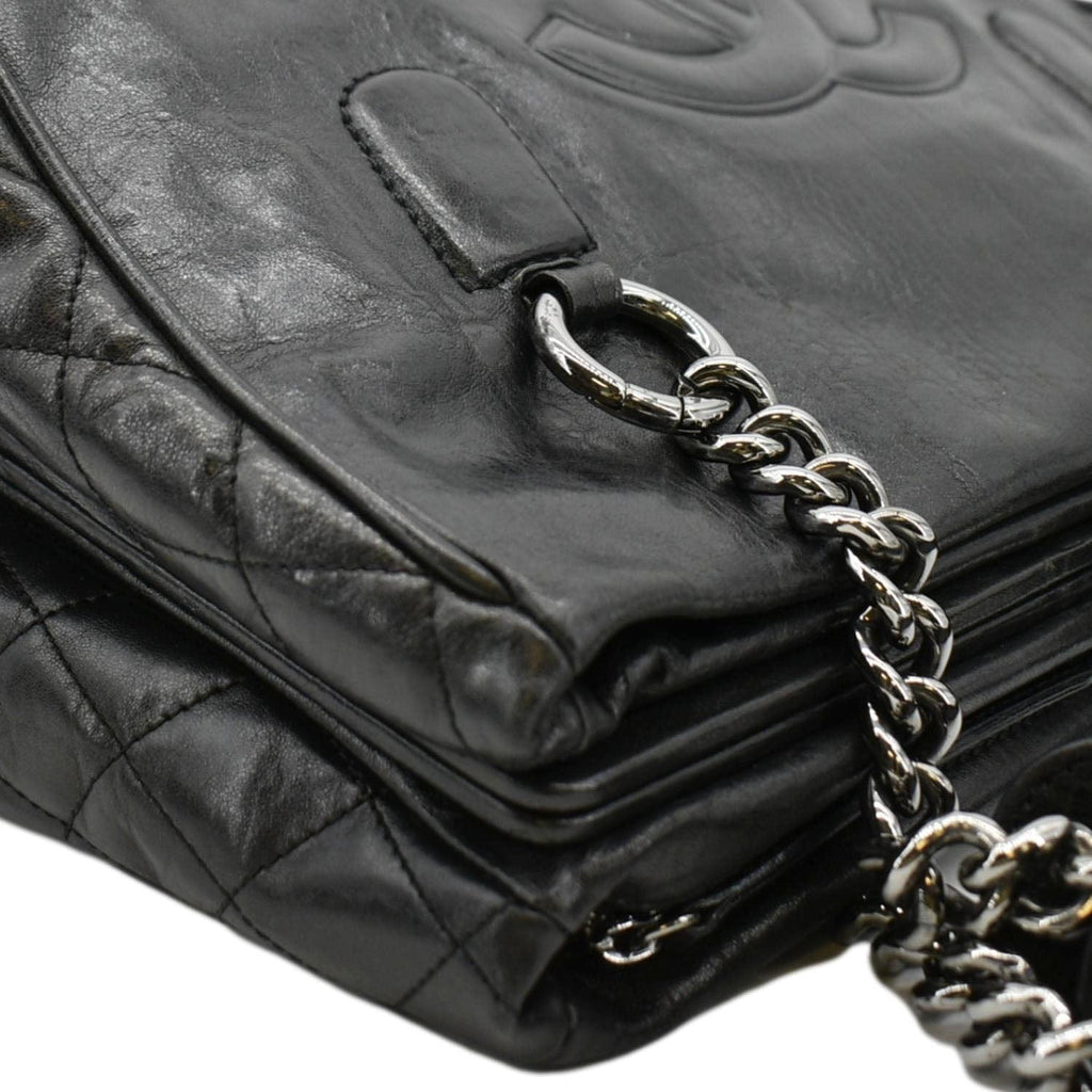 Chanel Perfect Day Large Leather Tote Bag Black
