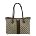 GUCCI Ophidia  Medium Gucci Supreme Tote Shoulder Bag Beige 631685