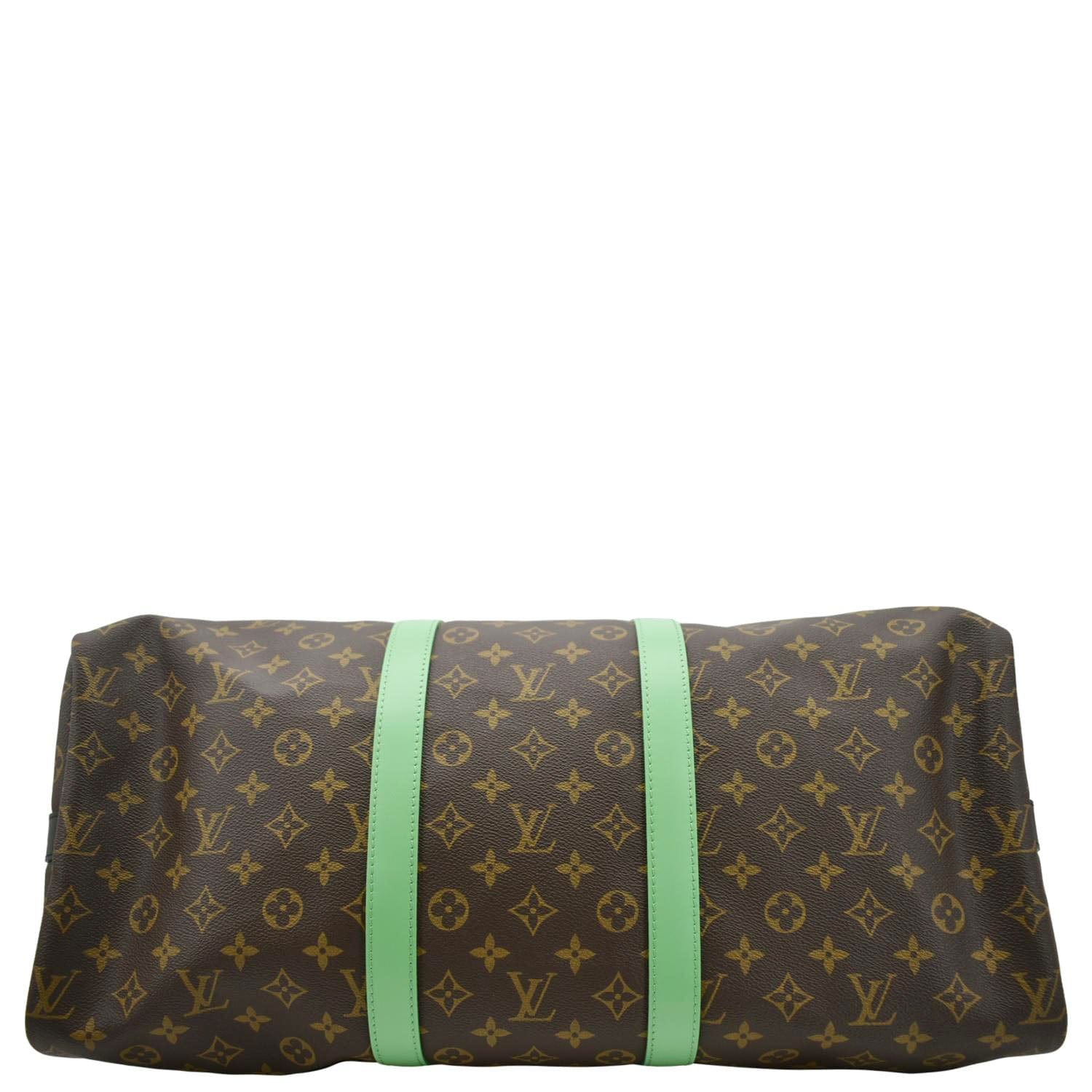 LOUIS VUITTON Keepall 50 Bandouliere Monogram Macassar Travel Bag Green