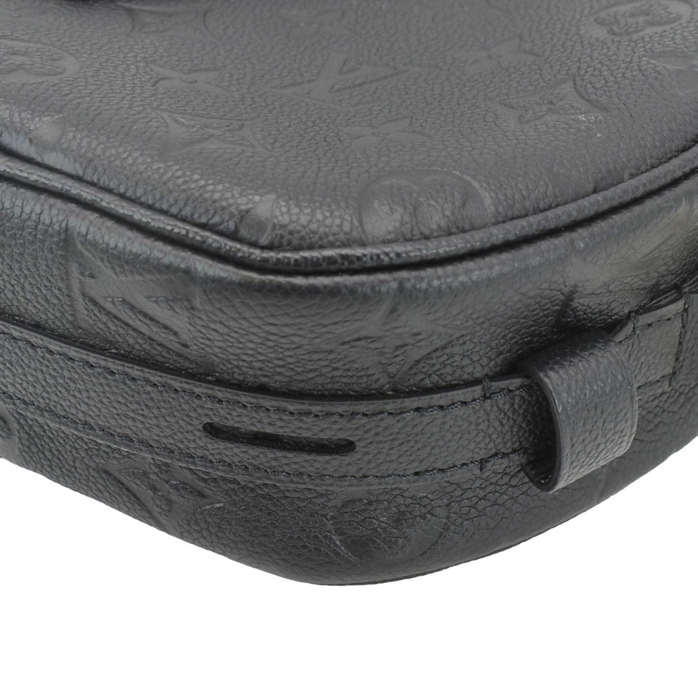 LOUIS VUITTON Boite Chapeau Souple MM Monogram Empreinte Shoulder Bag Black