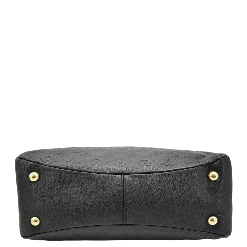 LOUIS VUITTON Ponthieu PM  Empreinte Leather Shoulder Bag Black