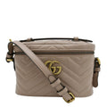 GUCCI Gucci Marmont Vanity Leather Crossbody Bag Dusty Pink 672253