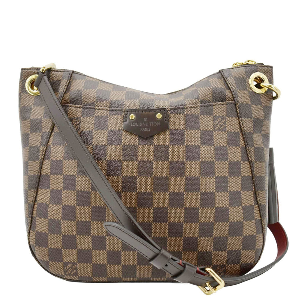 LOUIS VUITTON South Bank Besace Damier Ebene Crossbody Bag Brown