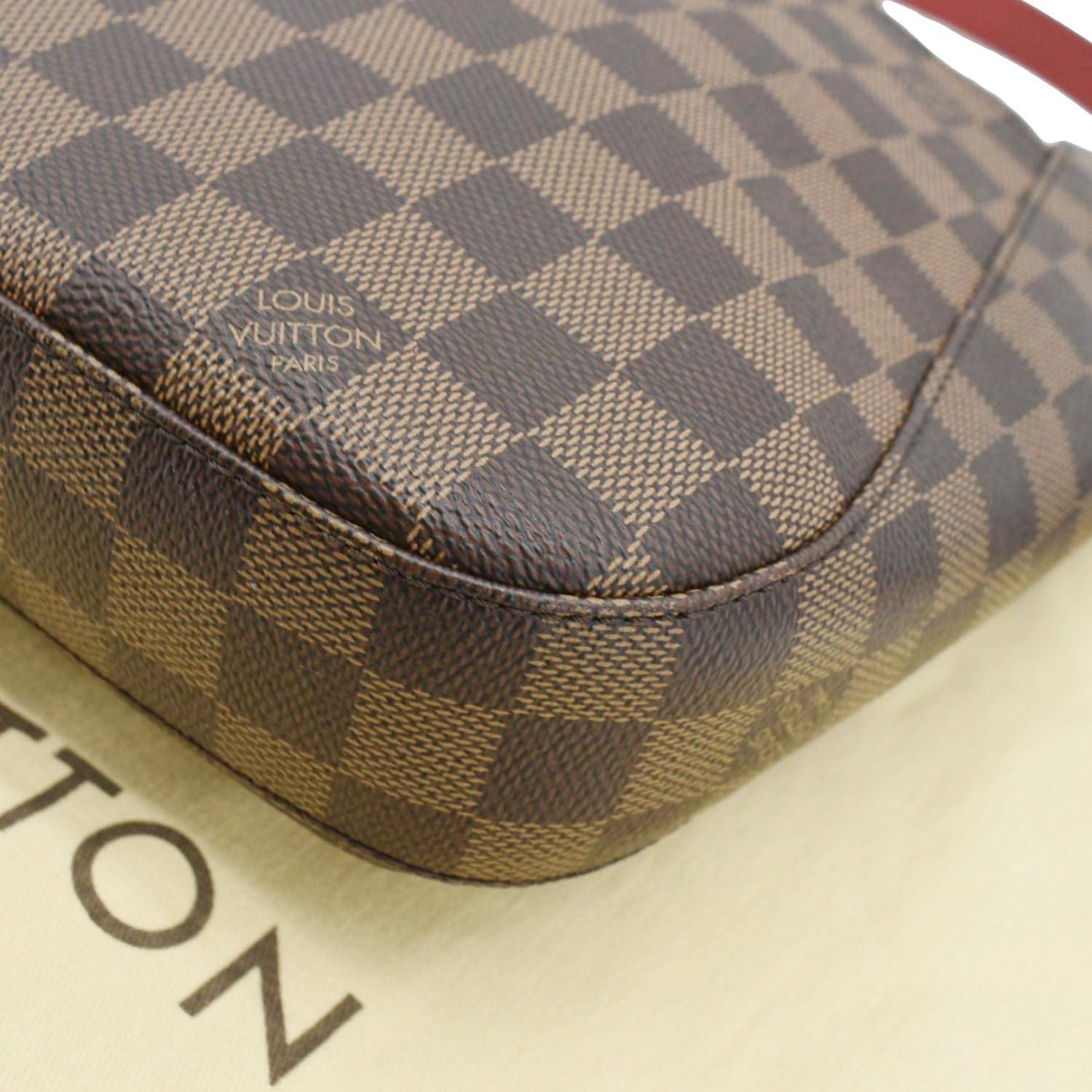 LOUIS VUITTON South Bank Besace Damier Ebene Crossbody Bag Brown