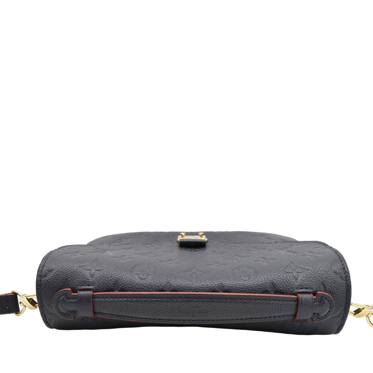LOUIS VUITTON Metis Pochette Empreinte Leather Crossbody Bag Navy Blue