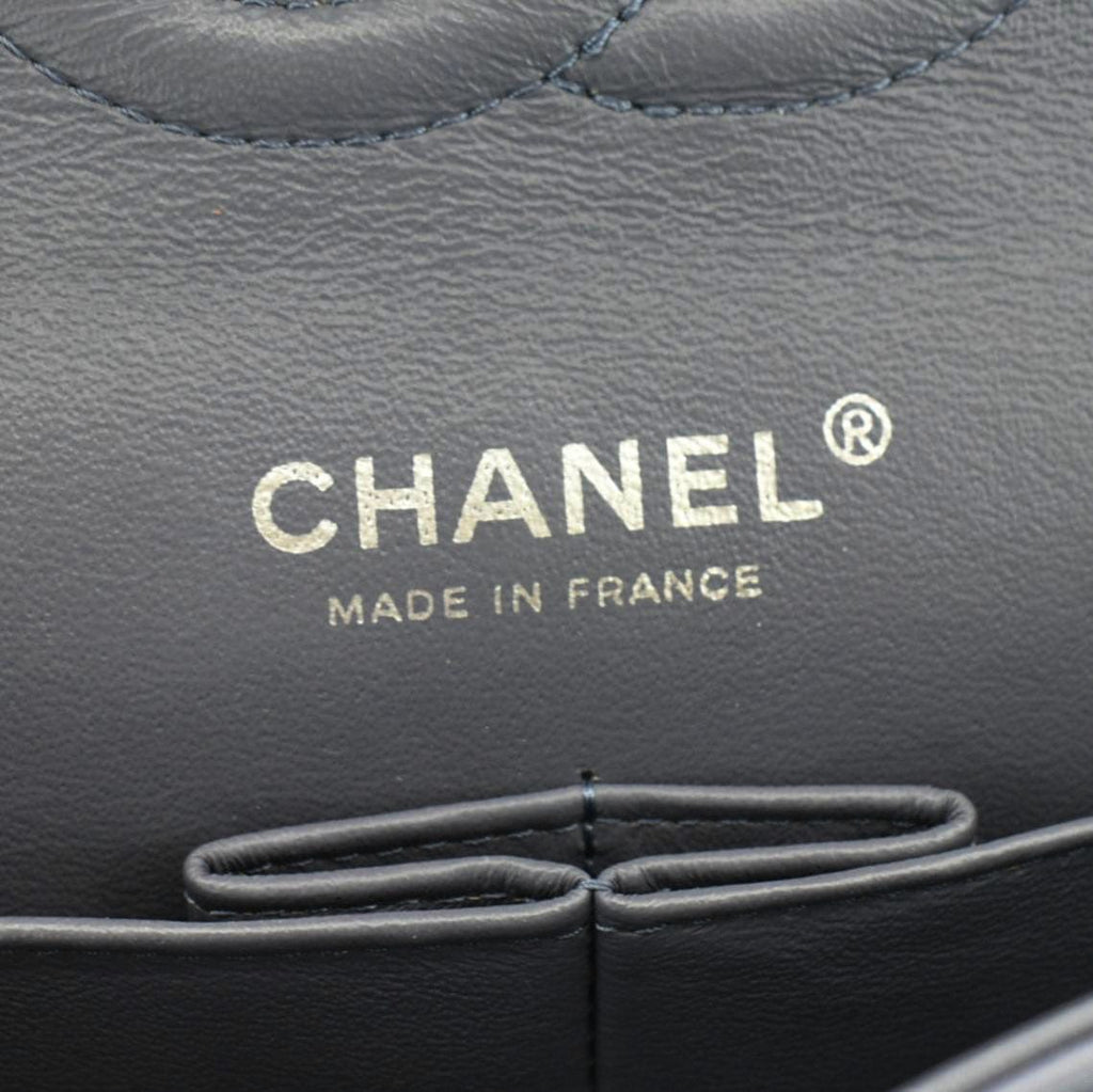 Chanel Classic Double Flap Quilted Leather Shoulder Bag Lavender