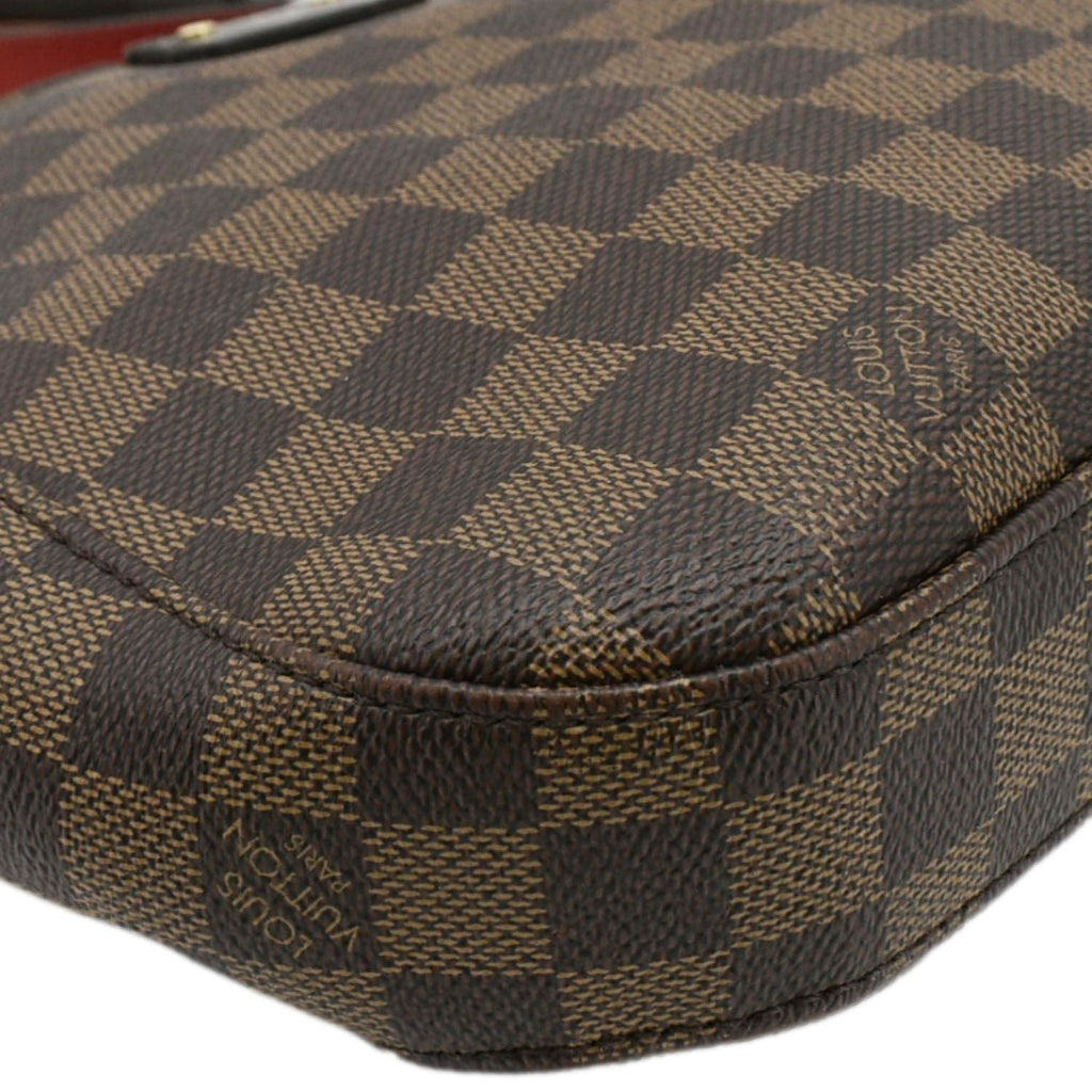 LOUIS VUITTON South Bank Besace Damier Ebene Crossbody Bag Brown