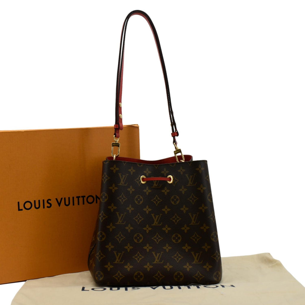 LOUIS VUITTON NeoNoe Monogram Canvas Shoulder Bag Red