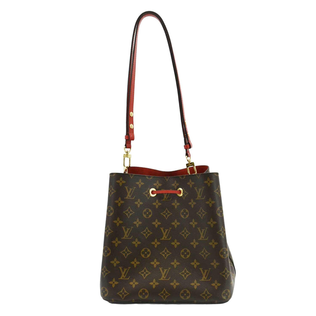 LOUIS VUITTON NeoNoe Monogram Canvas Shoulder Bag Red