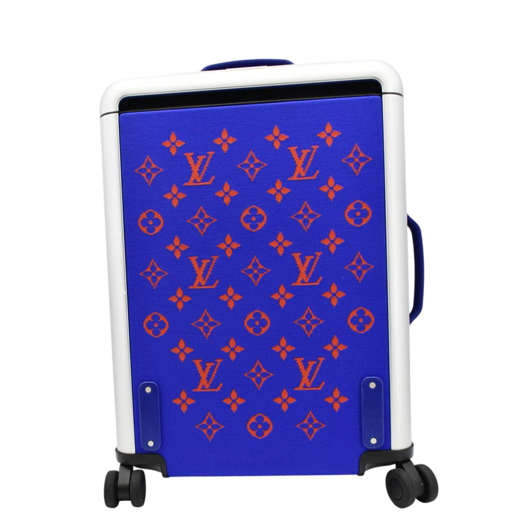 Louis Vuitton Horizon 55 4R Soft Thermoform Knit  Rolling Luggage Travel Bag Blue