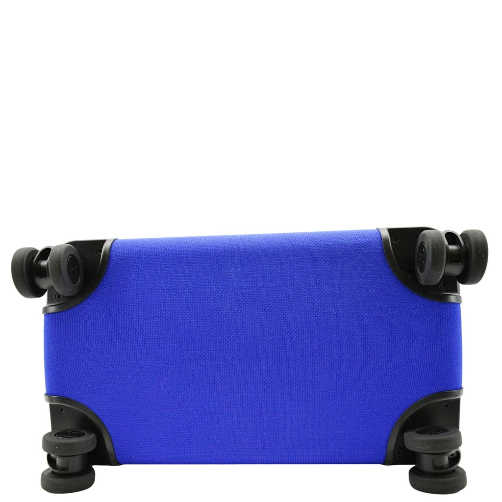 Louis Vuitton Horizon 55 4R Soft Thermoform Knit  Rolling Luggage Travel Bag Blue