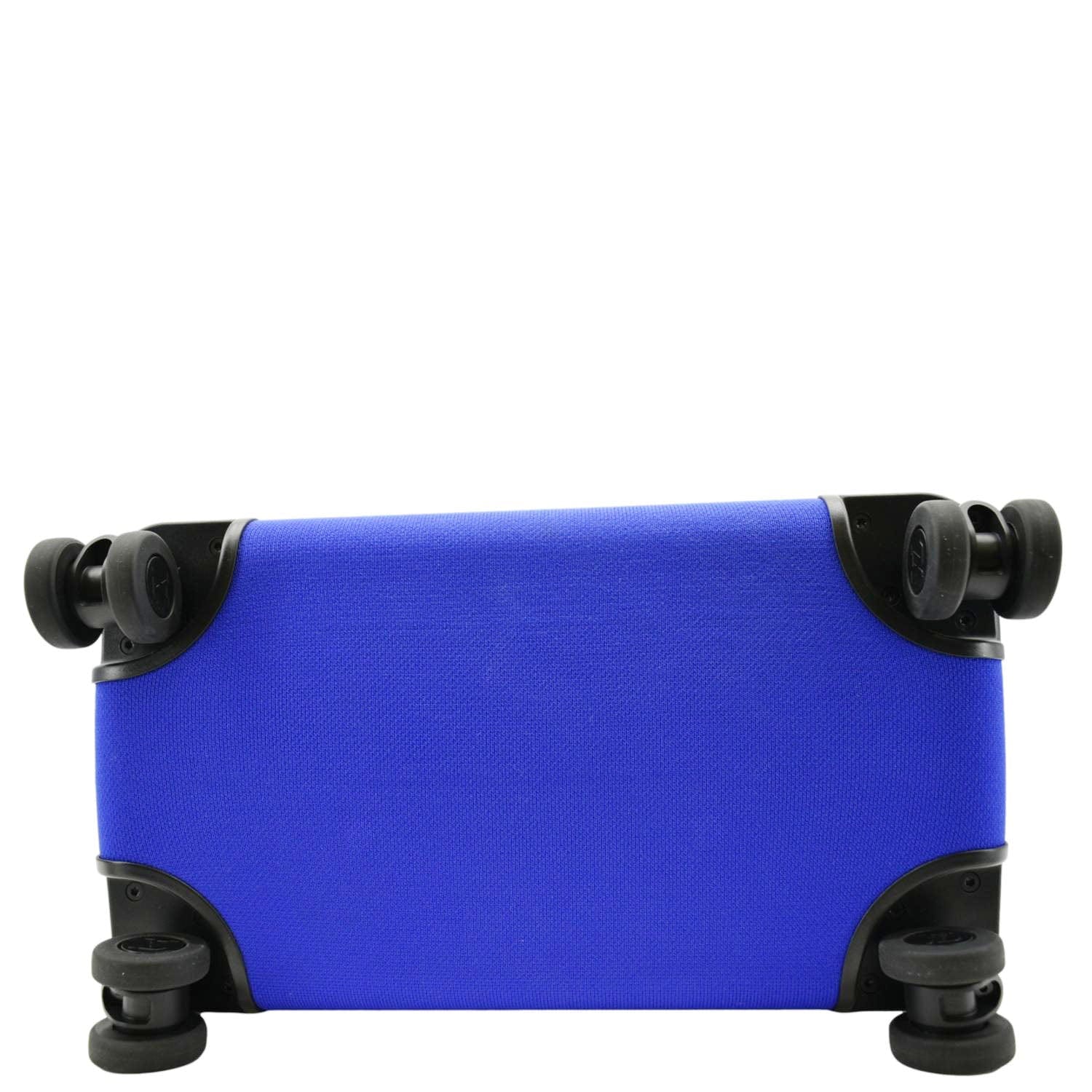 Louis Vuitton Horizon 55 4R Soft Thermoform Knit  Rolling Luggage Travel Bag Blue