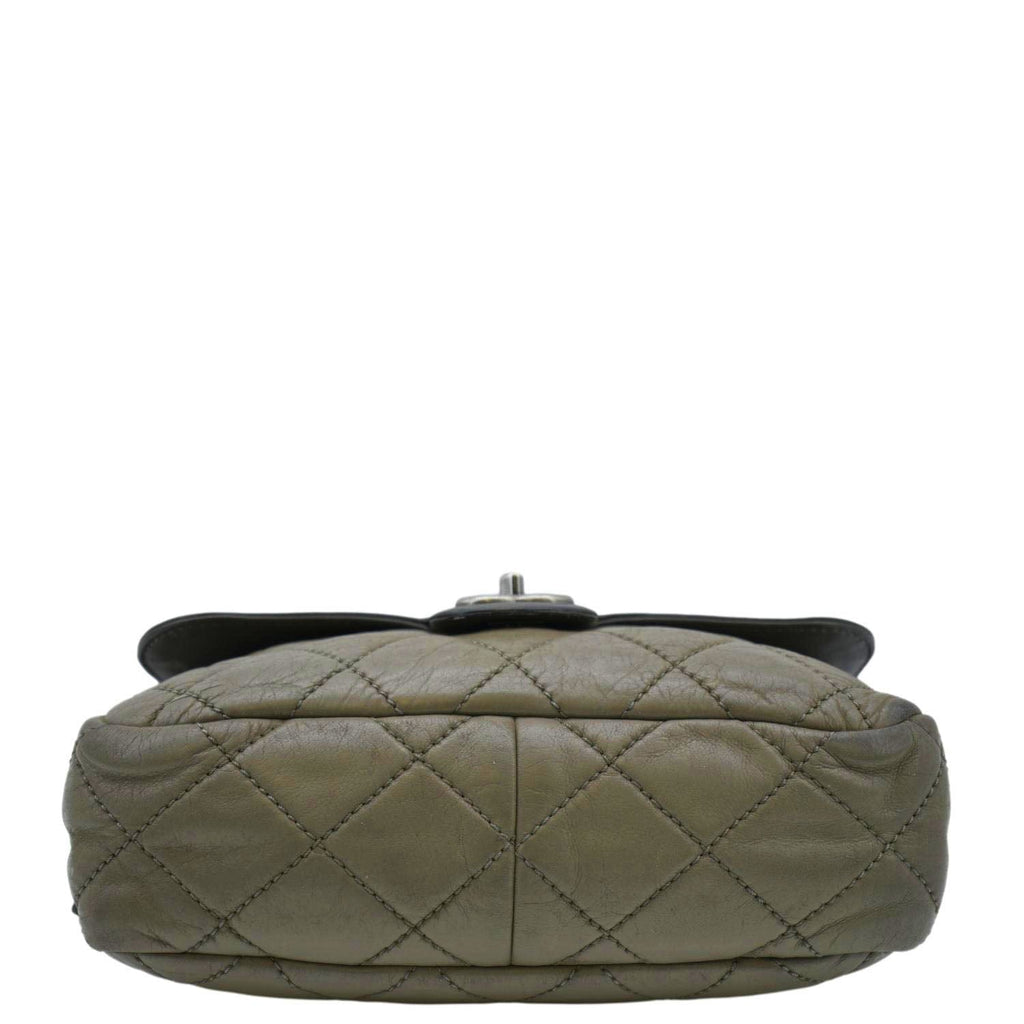 Chanel In The Mix Flap Quilted Leather Shoulder Bag Grey