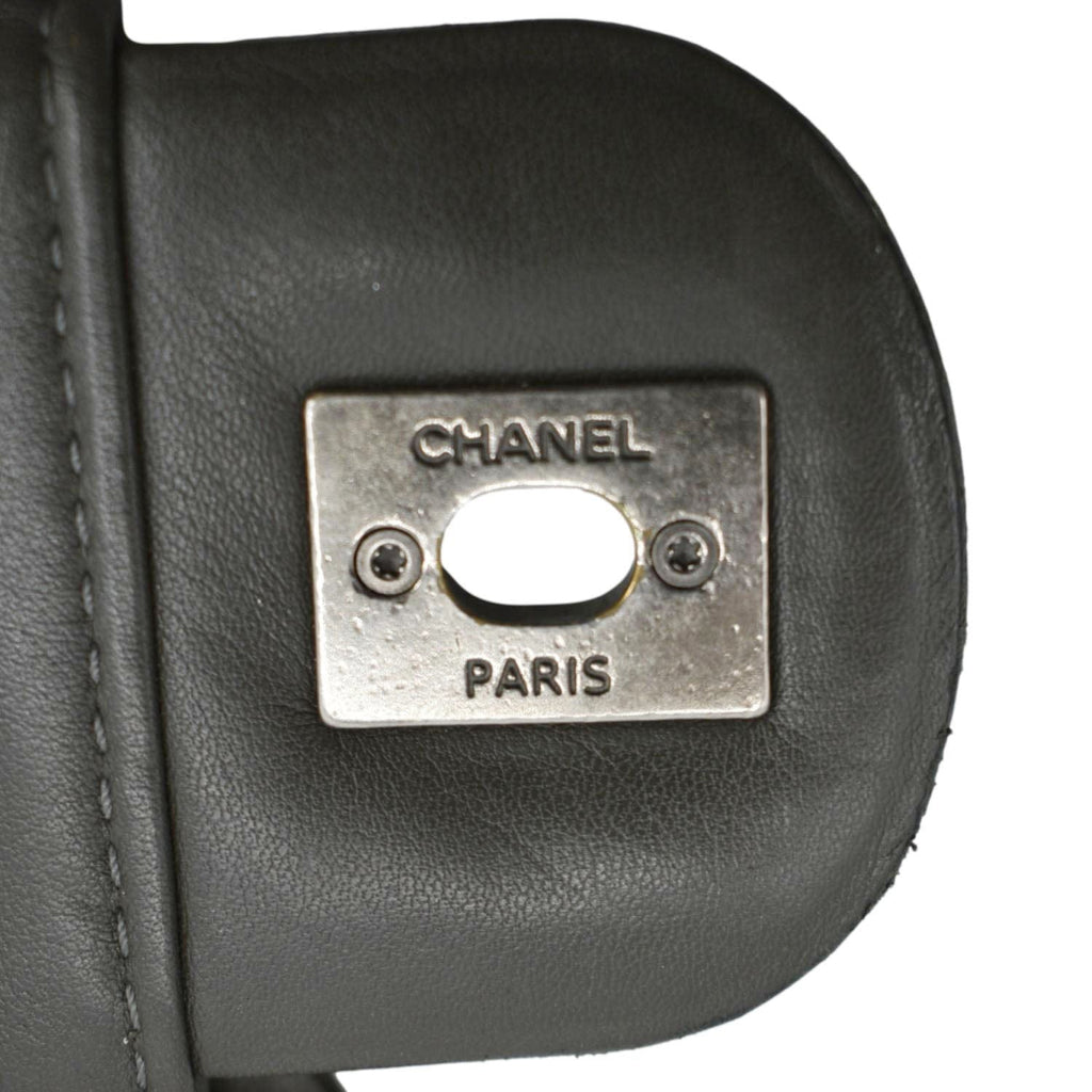 Chanel In The Mix Flap Quilted Leather Shoulder Bag Grey