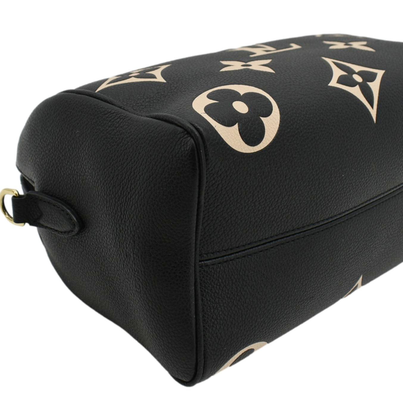 LOUIS VUITTON Speedy 25 Bandouliere Monogram Empreinte Leather Crossbody Bag Bicolor