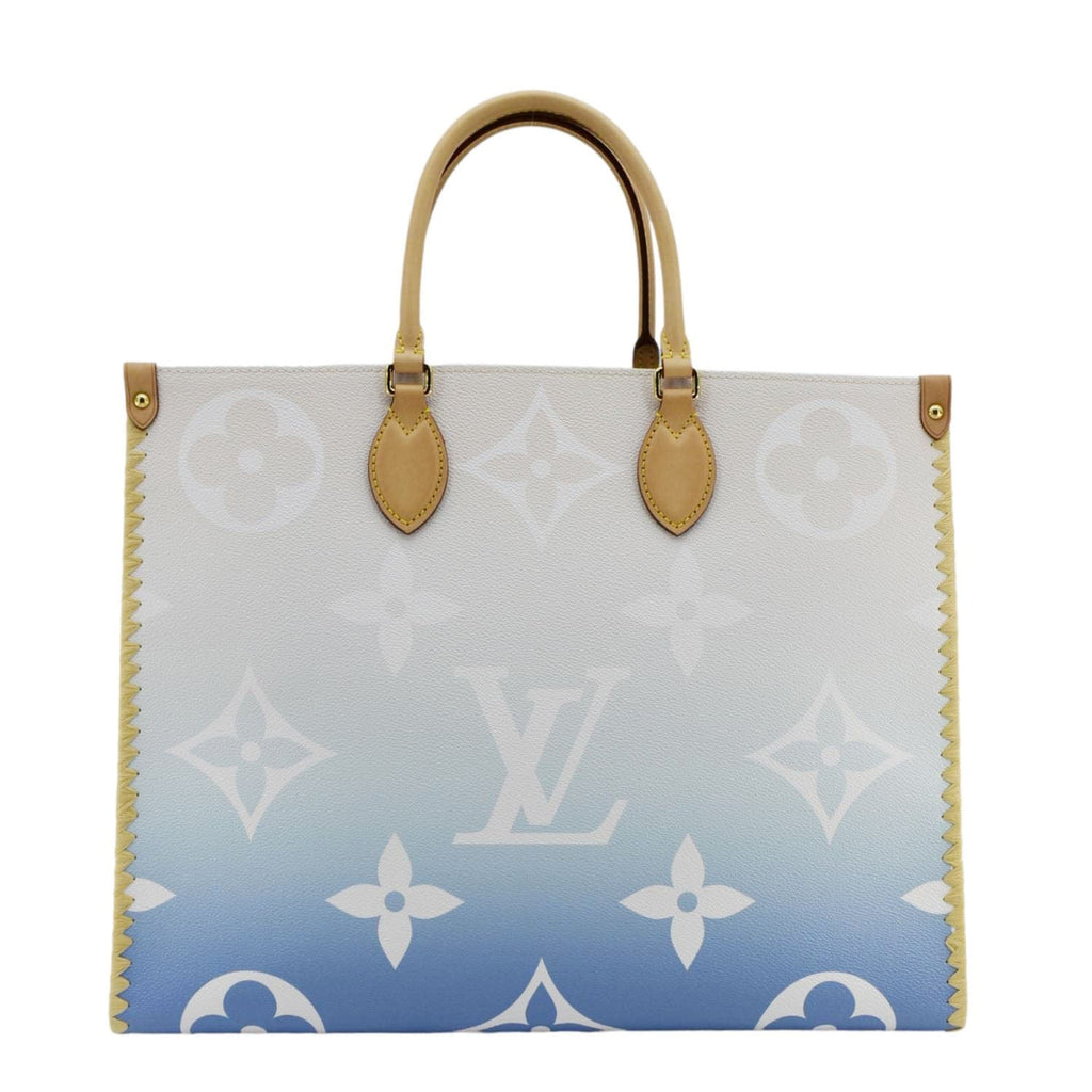 LOUIS VUITTON Onthego GM Cities By The Pool Canvas Tote Bag Multicolor