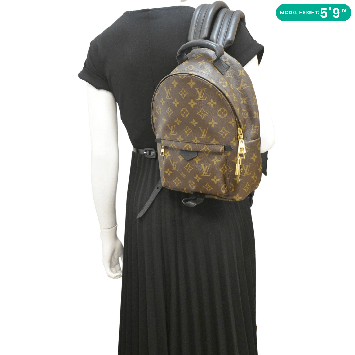 LOUIS VUITTON Palm Springs PM Monogram Canvas Backpack Brown