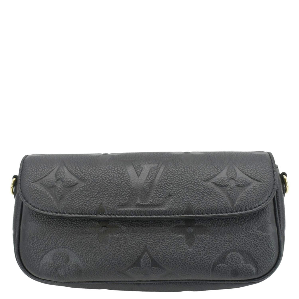 LOUIS VUITTON Ivy Empreinte Leather Wallet On Chain Shoulder Bag Black