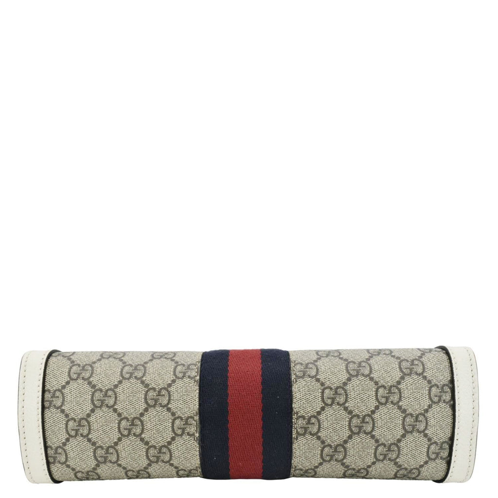 GUCCI Ophidia Gucci Small Supreme Canvas Chain Shoulder Bag Beige 503877