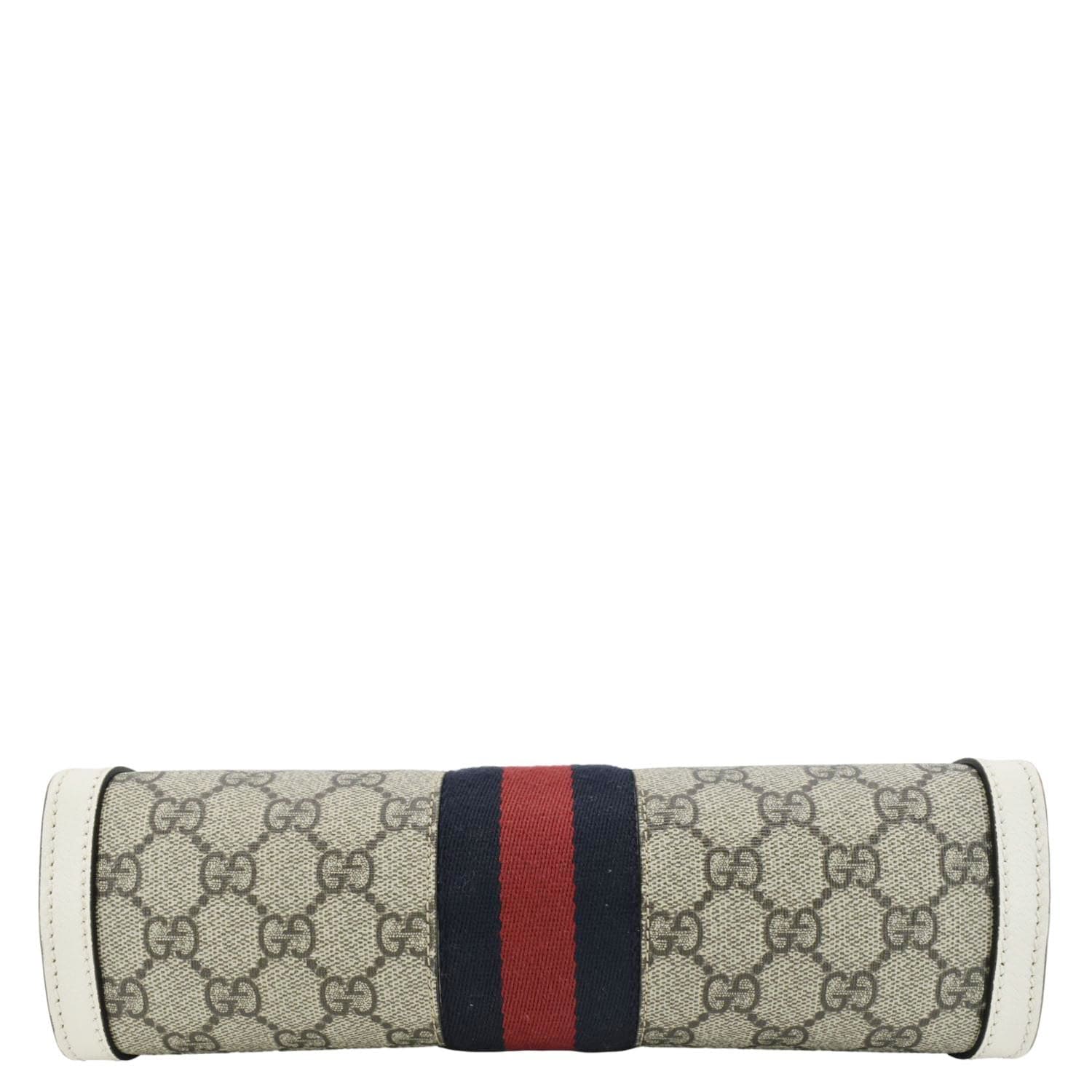 GUCCI Ophidia Gucci Small Supreme Canvas Chain Shoulder Bag Beige 503877
