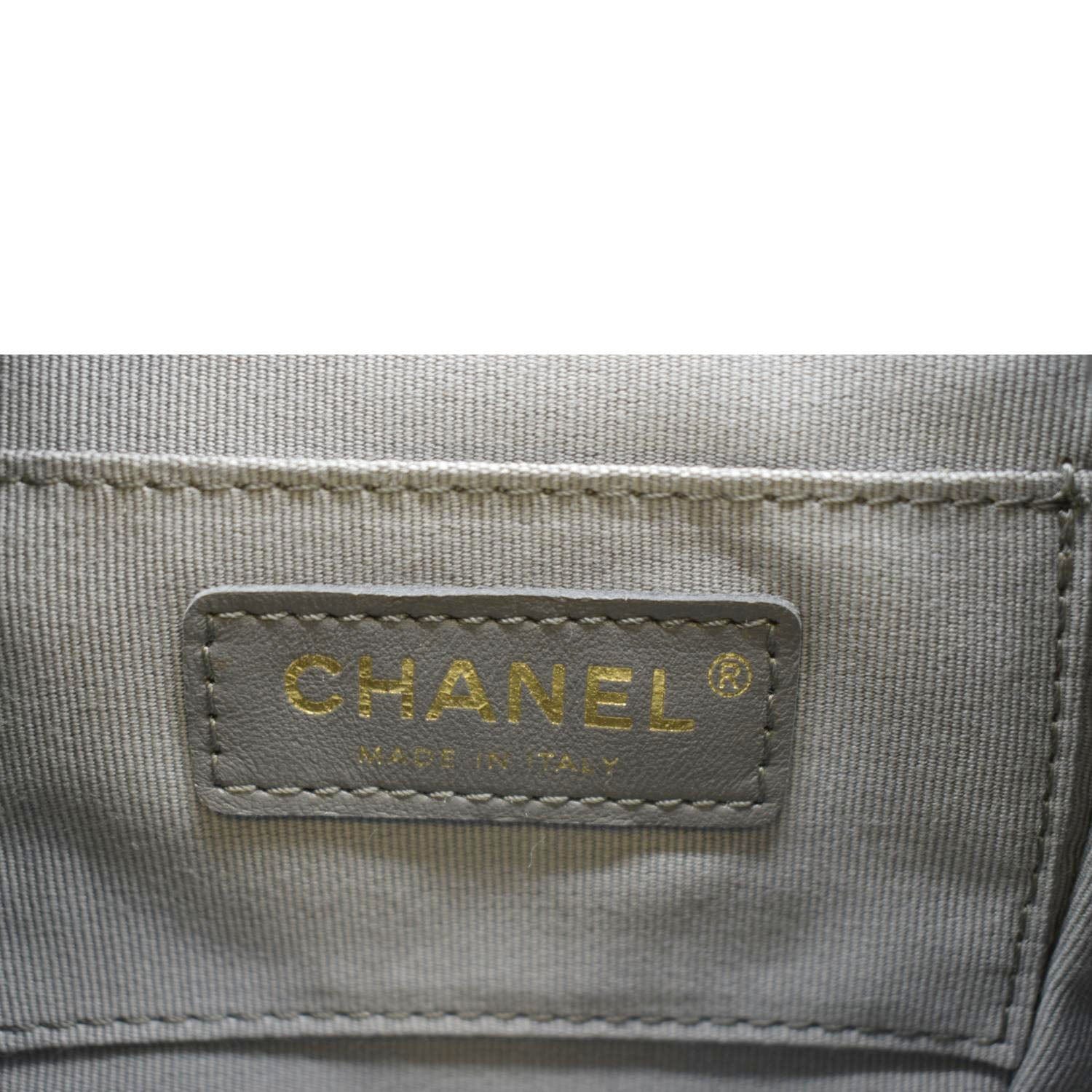 Chanel Duma Small Quilted Leather Backpack Bag Grey