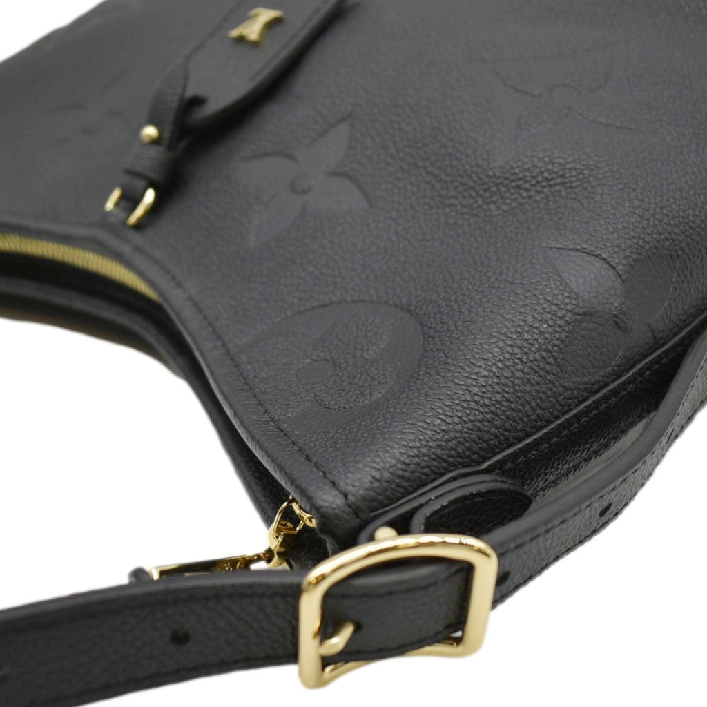LOUIS VUITTON Carryall PM  Monogram Empreinte Leather Shoulder Bag Black
