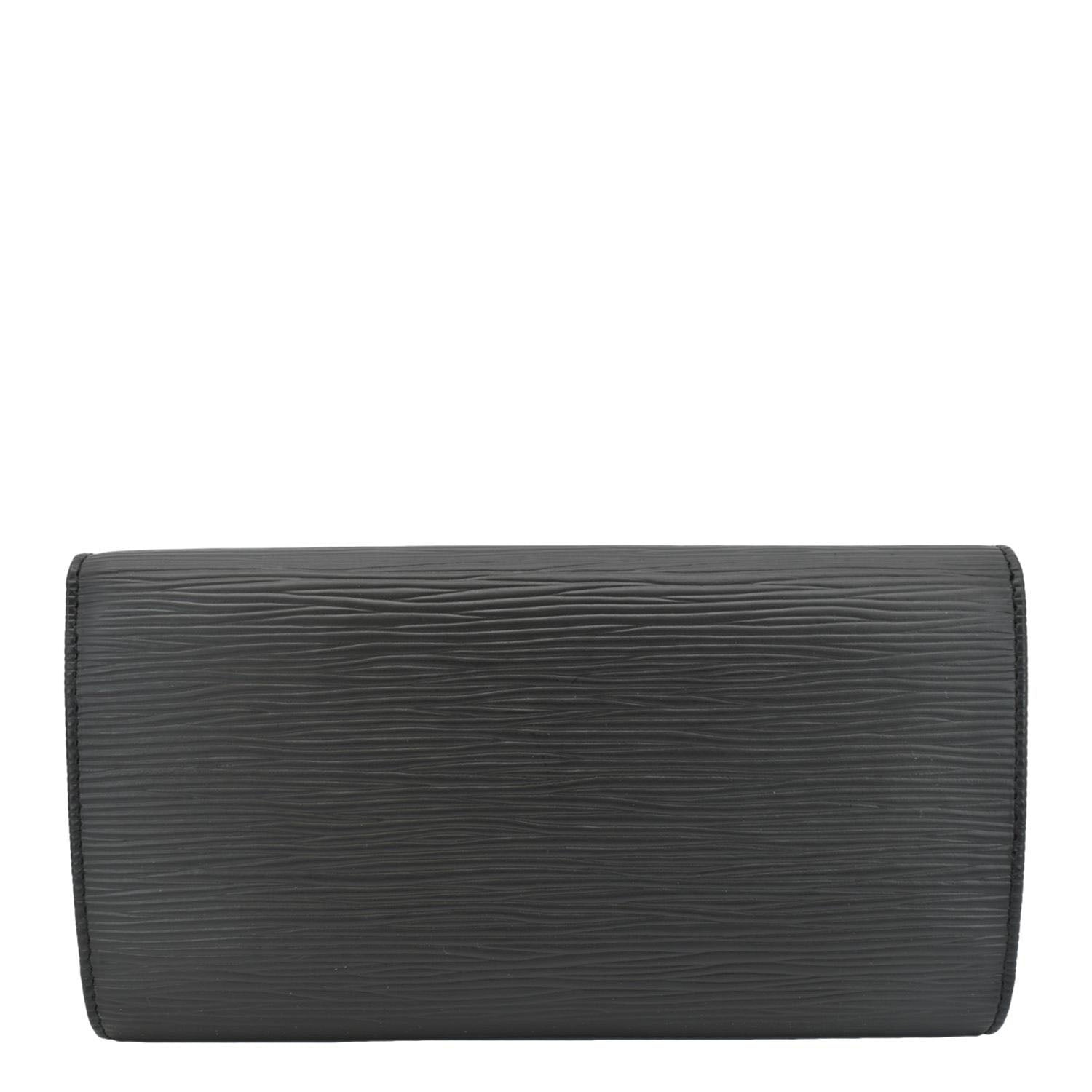 LOUIS VUITTON Epi Leather Long Wallet Black
