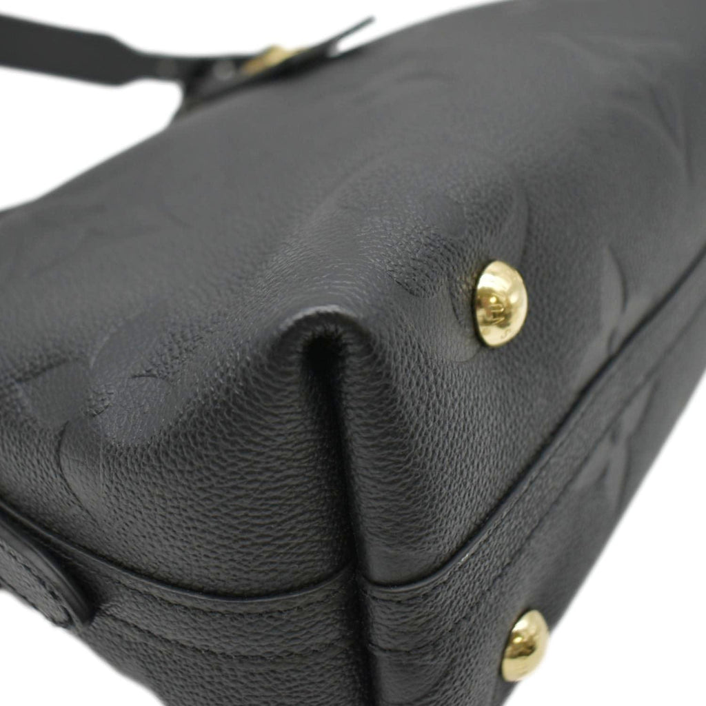 LOUIS VUITTON Carryall PM  Monogram Empreinte Leather Shoulder Bag Black