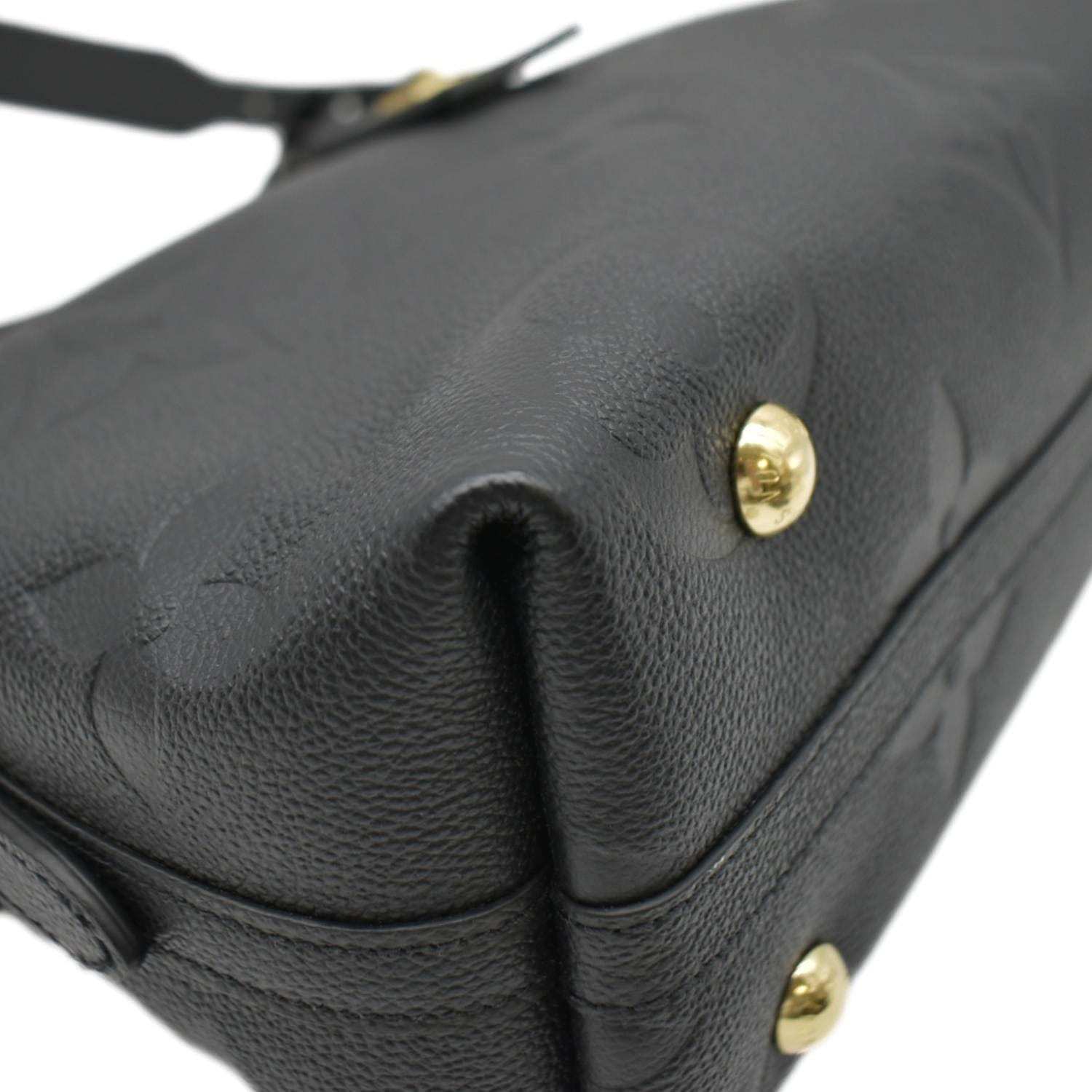LOUIS VUITTON Carryall PM  Monogram Empreinte Leather Shoulder Bag Black