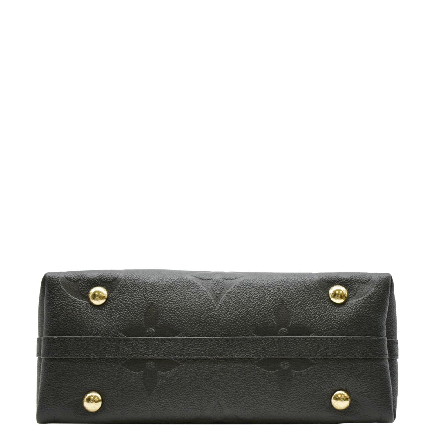 LOUIS VUITTON Carryall PM  Monogram Empreinte Leather Shoulder Bag Black