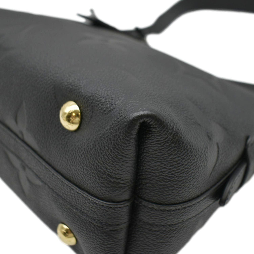 LOUIS VUITTON Carryall PM  Monogram Empreinte Leather Shoulder Bag Black