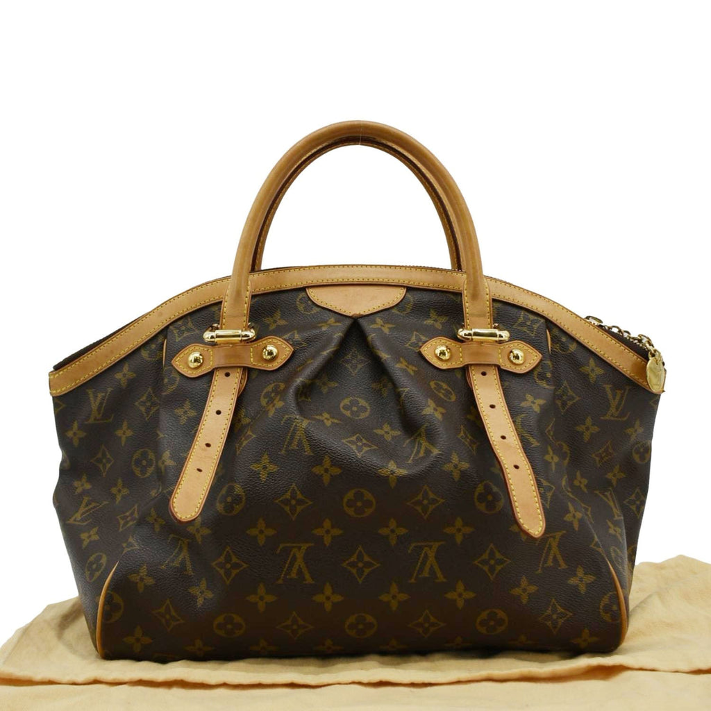 LOUIS VUITTON Tivoli GM Monogram Canvas Satchel Bag Brown