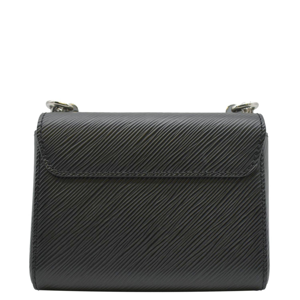 LOUIS VUITTON Mini LV Twist Epi Leather Shoulder Bag Black