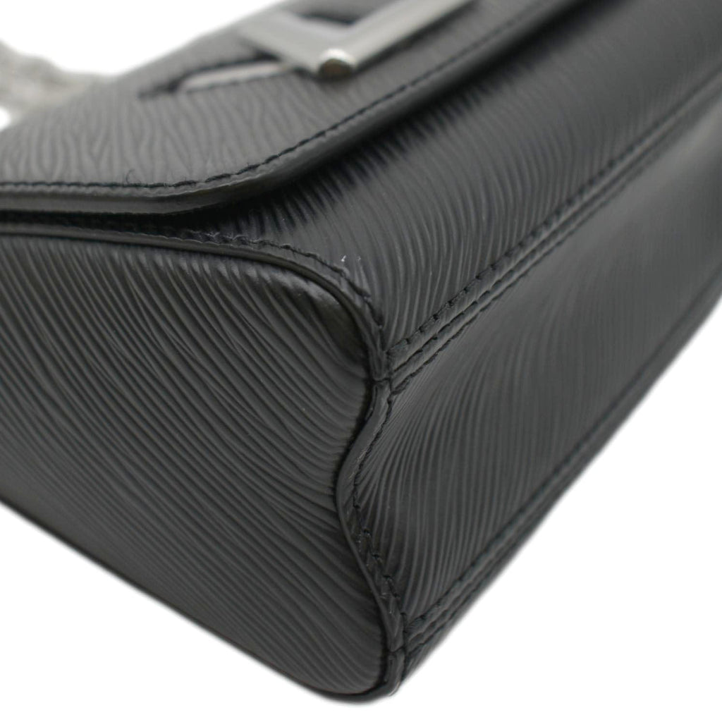 LOUIS VUITTON Mini LV Twist Epi Leather Shoulder Bag Black